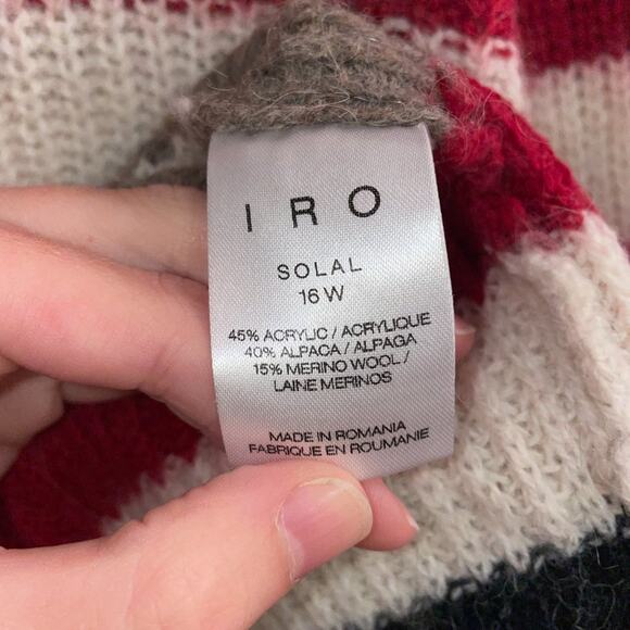 IRO Solal Striped Ribbed Sweater - Picture 5 of 6